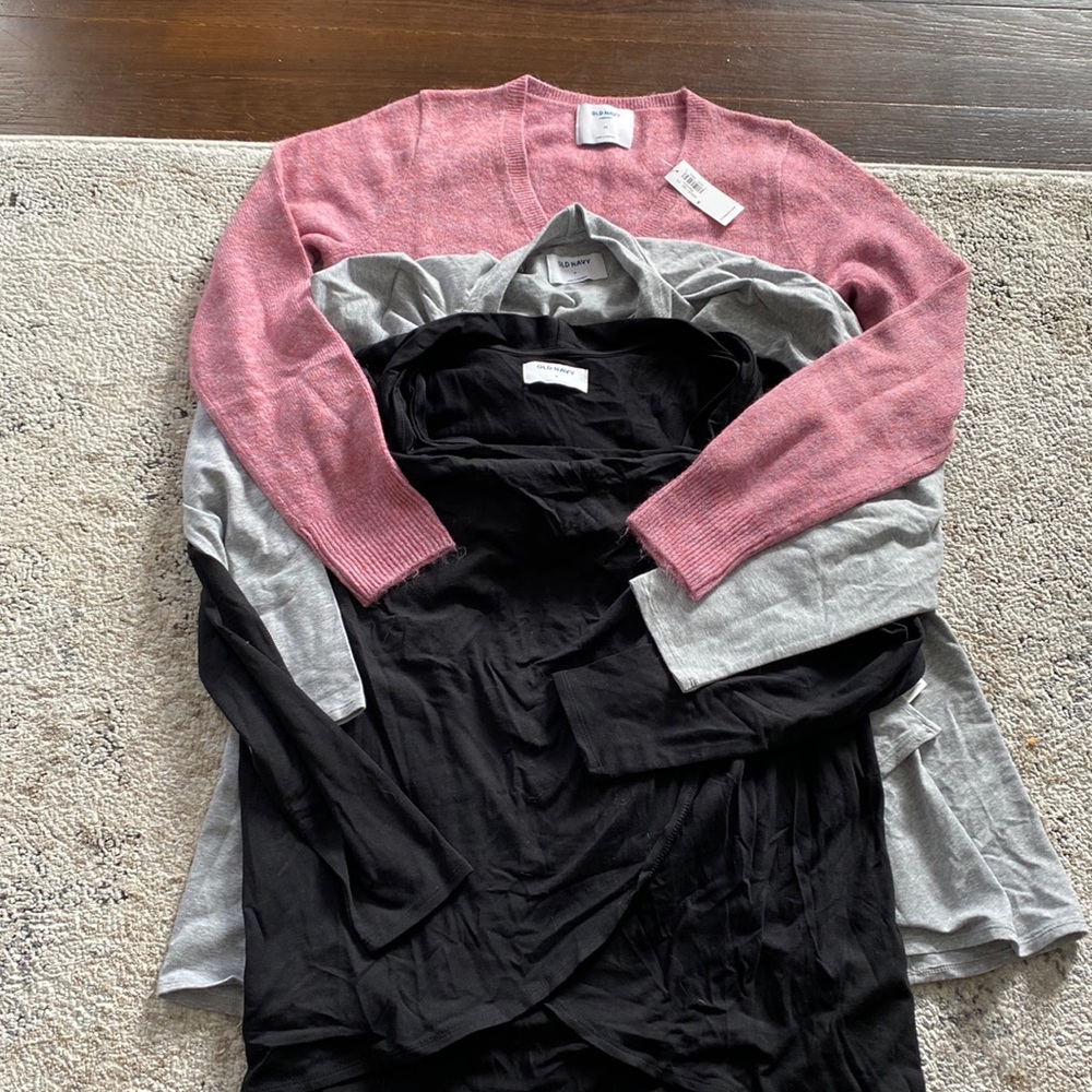 Old Navy Maternity Long Sleeve Bundle